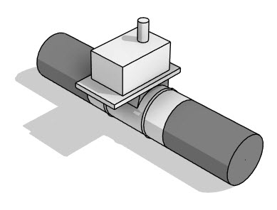 Заслонка вентиляционная VKDR с приводом круглая